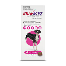 Bravecto Chewables Dog Extra Large 40-56kg Purple