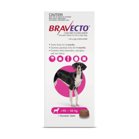 Bravecto Chewables Dog Extra Large 40-56kg Purple