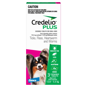 Credelio Plus Dog Small 2.8-5.5kg Pink