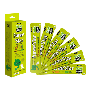 YumGuard Puree Star Chicken with Papaya Cat & Dog Treat 6 x 14g pack size