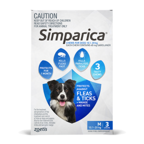 Simparica Dog Medium 22.1 - 44lbs Blue