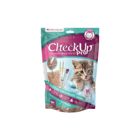 CheckUp Cat Pro Wellness Test Hydrophobic Litter 900g with 2 x 10 Parameter Strips