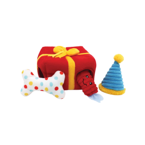 ZippyPaws Zippy Burrow Present Box Dog Toy