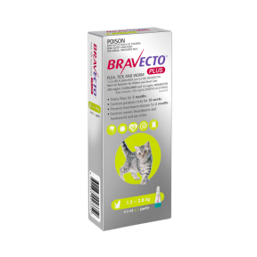 Bravecto-Plus-Cat-Green-front