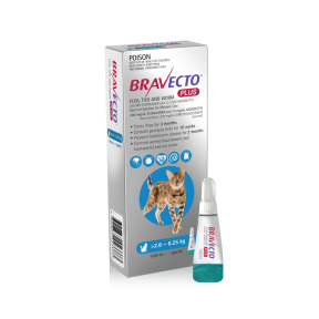 Bravecto Plus Cat 6.1-13.7lbs Blue