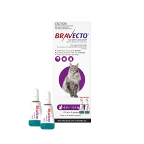 Bravecto Spot On Cat Large 13.8 - 27.5lbs Purple 2 Pack Update