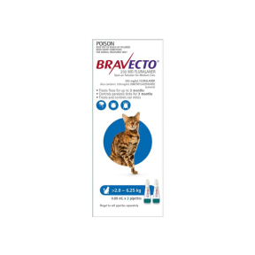 Bravecto Spot On Cat Medium 6.2 - 13.8lbs Blue 2 Pack
