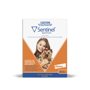 Sentinel Spectrum Dog Very Small Up To 8.8lbs Orange