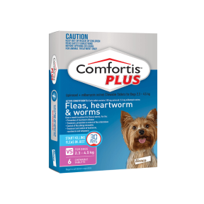 Comfortis Plus Dog Extra Small 2.3-4.5kg Pink