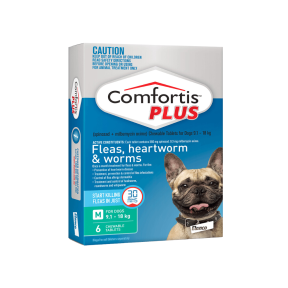 Comfortis Plus Dog Medium 9.1-18kg Green