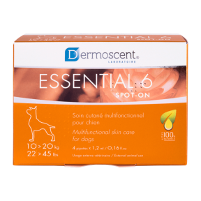 Dermoscent Essential 6 Medium Dogs 10-20kg 4 Pack_Front