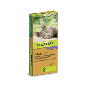 Drontal Allwormer Cat 8.8lbs 1 Tablet