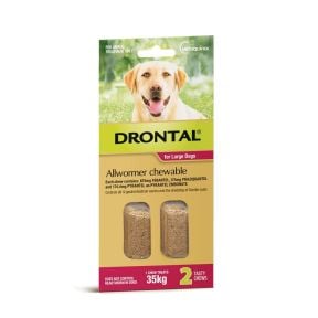 Drontal Allwormer Dog Large 77lbs Chews