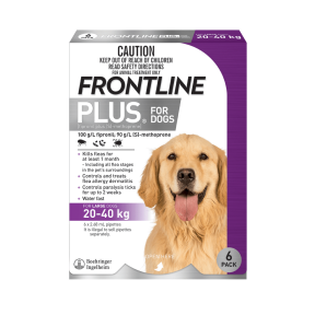 Frontline Plus Dog Large 20-40kg Purple