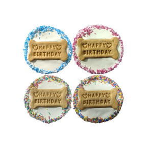 Huds & Toke Yoghurt Frosted Doggy Birthday Dog Treat - 1 Piece