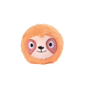 HugSmart Zoo Sloth Squeaker Ball Dog Toy