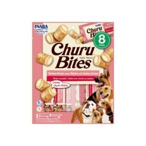 Inaba Churu Bites Chicken With Salmon Wraps Dog Treats 8 Pack