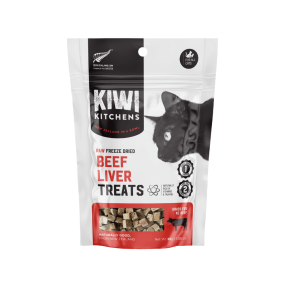 Kiwi Kitchens Raw Freeze Dried Beef Liver Cat Treats 30g Front