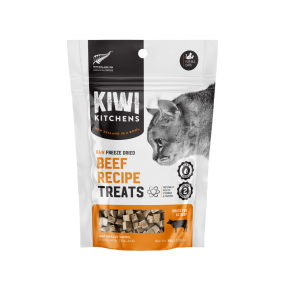 Kiwi Kitchens Raw Freeze Dried Beef Recipe Cat Treats 30g