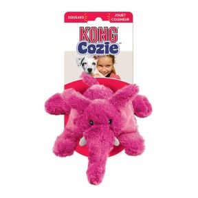 KONG Cozie Elmer Elephant Dog Toy