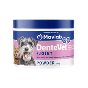 Mavlab DenteVet Anti-Plaque + Joint Support Powder for Dogs & Cats 250g
