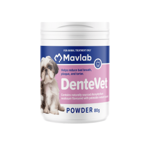 Mavlab DenteVet Anti-Plaque Powder for Dogs & Cats 80g Front