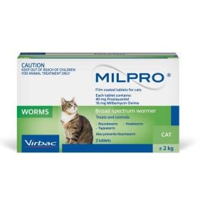 MIlpro Cat Allwormer 2 Tablets