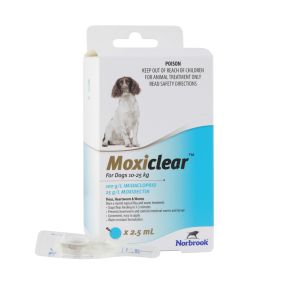 Moxiclear Dog 10-25kg Blue