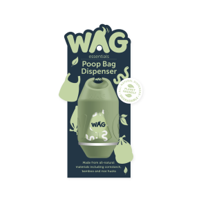 WAG Bamboo Poop Bag Dispenser