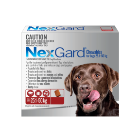 NexGard Chewables Dog Large 25.1 - 50kg Red Config