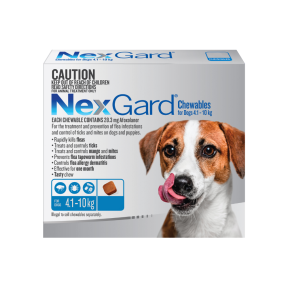 NexGard Chewables Dog Small 4.1-10kg Blue Config