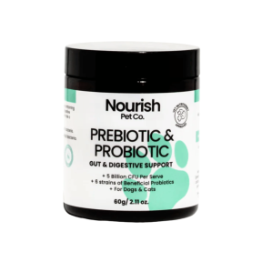Nourish Pet Co. Gut & Digestive Support Prebiotic + Probiotic Powder 60g