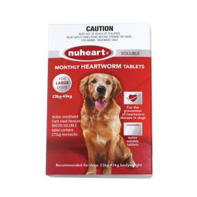 Nuheart Heartworm Tablet Dog Large 51 - 100lbs Red