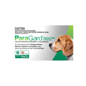 ParaGard Allwormer Dog Medium Up to 22lbs Green