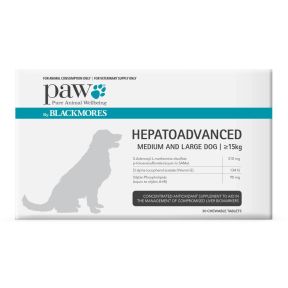 PAW Hepatoadvanced Medium and Large Dog 30 Tablets