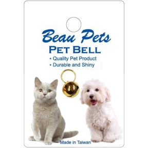 Beau Pets Brass Bell Gold Plated 14mm single bell