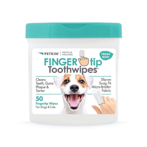 Petkin Fingertip Tooth Wipes 50 Pack