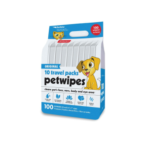 Petkin Pet Wipes Travel Pack Original 100 Pack