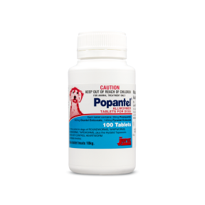 Popantel Allwormer Dog 22 lbs 100 Tablets