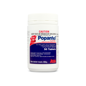 Popantel Allwormer Dog Large 88 lbs 50 Tablets