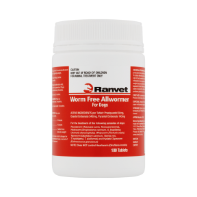 Ranvet Dog 10kg Allwormer Tablets