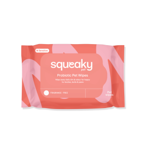 Squeaky Pet Probiotic Pet Wipes Fragrance Free