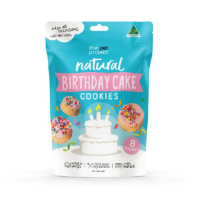 The Pet Project Birthday Cake Cookies For Dogs 8 Pack