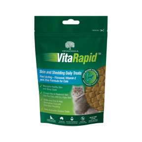 Vetalogica Vitarapid Cat Skin & Hairball Treats 100g front