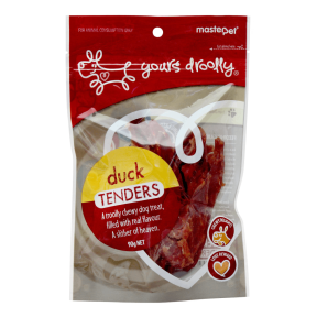 Yours Droolly Duck Tenders Dog Treats 90g