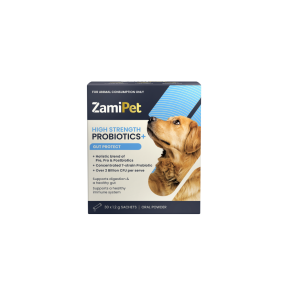 ZamiPet High Strength Probiotics+ Gut Protect  Front