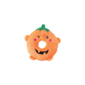 ZippyPaws Halloween Donutz Buddies Pumpkin Dog Toy