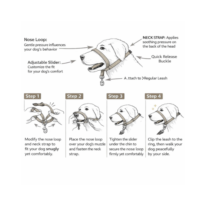 gentle leader harness instructions
