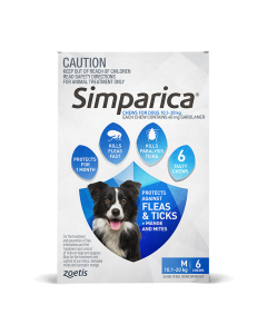Simparica for Medium Dogs 22.1 - 44 lbs (Blue)