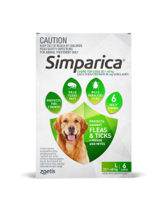 Simparica for Large Dogs 44.1 - 88 lbs (Green)